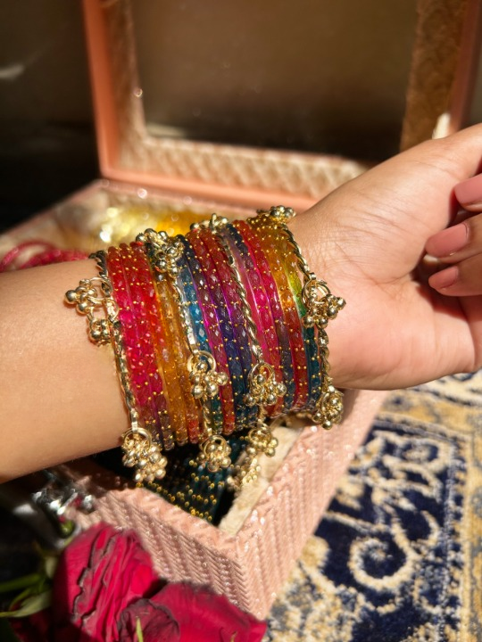Kashmiri Raindrop Bangles (12 pcs)