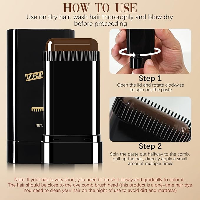 Water And Sweat Proof Hair Comb Dye